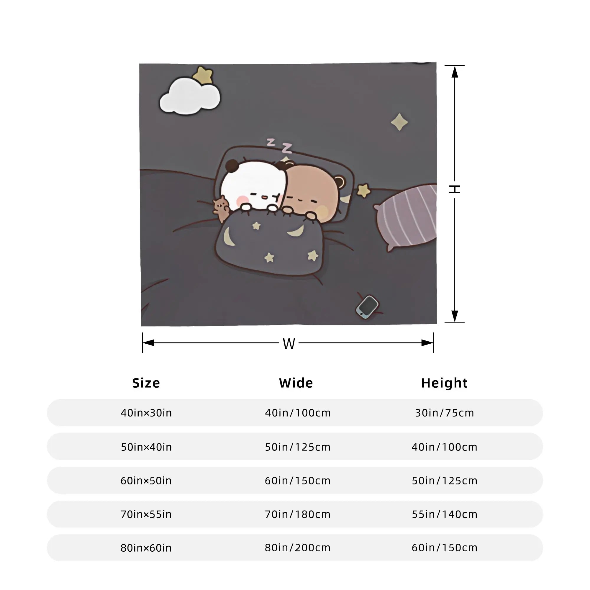 Bubu & Dudu Plush Sleep Blankets